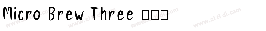 Micro Brew Three字体转换